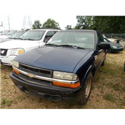 2003 CHEVROLET S10 PICKUP, VIN/SN:1GCCS19X838222305 - GAS ENGINE, AUTO TRANS, EXTENDED CAB