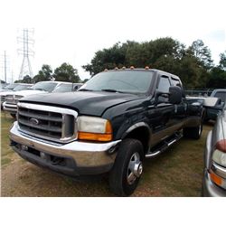 2001 FORD F350 4X4 PICKUP, VIN/SN:1FTWW33FX1EB36828 - POWERSTROKE DIESEL ENGINE, A/T, CREW CAB, LONG