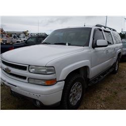 2002 CHEVROLET Z71 SUBURBAN, VIN/SN:3GNFK16Z62G284062 - GAS ENGINE, A/T, ODOMETER READING 210,718 MI