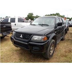 2003 MITSUBISHI MONTERO SPORT SUV, VIN/SN:JA4ALS21H03J011063 - GAS ENGINE, AUTO TRANS, ODOMETER READ