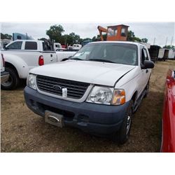 2004 FORD EXPLORER SUV, VIN/SN:1FMZU62K64UA01354 - GAS ENGINE, AUTO TRANS, ODOMETER READING 178,101 