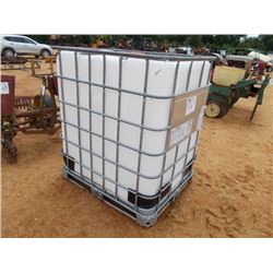 350 GALLON CONTAINER W/METAL CAGE