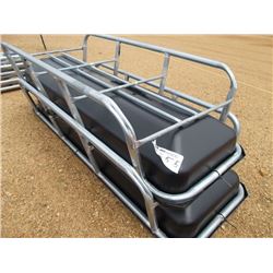 1 LOT (2) FEED TROUGH