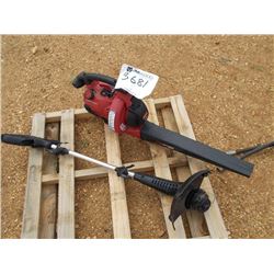 TROY BILT TB320BV GAS BLOWER & ELEC WEED EATER -