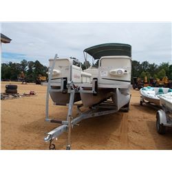 ODYSSEY 2502 LEXTRA PONTOON BOAT, - MERCURY INBOARD/OUTBOARD, CANOPY, MFI GALVINIZED T/A TRAILER, S/