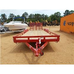 TAG TRAILER, VIN/SN:33051120168324JH2 - 7'X24' T/A, 48" DOVETAIL, SPLIT FOLD UP RAMP, REMOVABLE SIDE