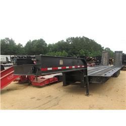 TRI-AXLE LOWBOY TRAILER, - 35'X120", HYD RAMPS, 10.00R15 TIRES