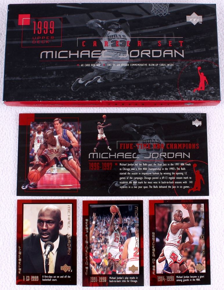 Michael Jordan 1999 Upper Deck Complete Set of (60) Career Set