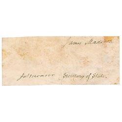 James Madison and James Monroe