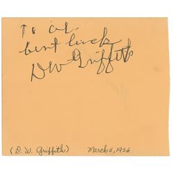D. W. Griffith