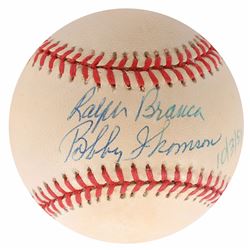 Ralph Branca and Bobby Thomson