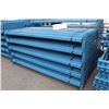 Image 2 : 1 BLUE 42" X 8' PALLET RACK UPRIGHT WITH 4 -102" CROSS BARS