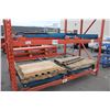 Image 3 : 2 DOUBLE BAYS OF 42"X12' PUSH BACK PALLET RACKING WITH UPRIGHTS