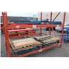 Image 3 : 3 DOUBLE BAYS OF 42"X12' PUSH BACK PALLET RACKING WITH UPRIGHTS