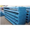 Image 2 : 1 BLUE 48"X9' PALLET RACKING UPRIGHT WITH 4-8' CROSSBARS