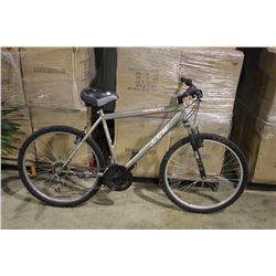 SILVER CCM 21 SPEED FRONT SUSPENSION MOUNTAIN BIKE