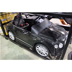 BLACK BENTLEY CONTINENTAL GT BATTERY POWERED CHILDRENS RIDE-ON RC TOY