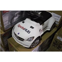 WHITE MERCEDES BENZ SLK 55 AMG KIDS RIDE-ON TOY