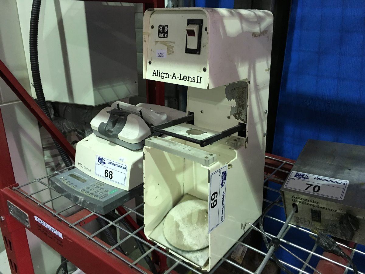 ALIGN-A-LENS II OPTICAL LENS MANUFACTURING MACHINE