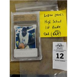 Lebron James Rookie/High School Card