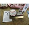 Image 1 : Autographed Joe Morgan Ball w/Card & Stand