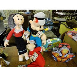 Cartoon Lunch Box, Popeye Dolls