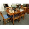 Image 1 : Mahogany Drop Leaf Dining Table w/6 Chairs