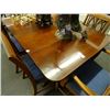 Image 2 : Mahogany Drop Leaf Dining Table w/6 Chairs