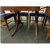 Image 3 : Mahogany Drop Leaf Dining Table w/6 Chairs