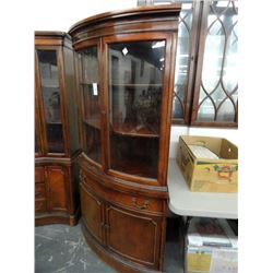 Mahogany Corner Curio Cabinet