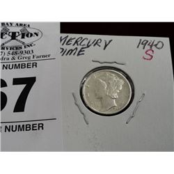 1940-S Mercury Dime