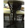 Image 3 : Cast Metal Tree Trunk Pub Table w/2 Stools