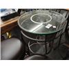 Image 1 : Metal Base Glass Top Pub Table