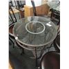 Image 2 : Metal Base Glass Top Pub Table