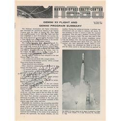 Gemini 12: Aldrin and Lovell Signed Program Summary