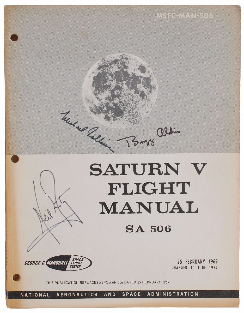 Apollo 11 Signed Flight Manual