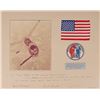 Image 1 : Skylab 3 Flown Flag Oversized Presentation