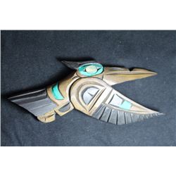 West Coast Native Hand Carved Hummingbird