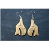 Image 1 : West Coast Native Hand Carved Killer Whale Earrings