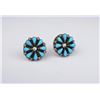 Image 1 : Nice Ladies Silver Designer Turquoise Earrings