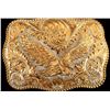 Image 1 : Sterling Silver & 22K Gold Belt Buckle