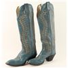 Image 1 : Pair of Blue Ladies Cowboy Boots