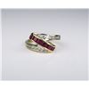 Image 2 : Dynamic Ruby & Diamond Ring