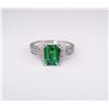 Image 2 : Exquisite Vintage Style Emerald Ring