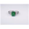 Image 3 : Exquisite Vintage Style Emerald Ring