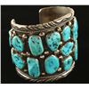 Image 2 : Large Turquoise & Sterling Silver Bahe Cuff