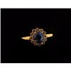 Image 1 : Sapphire & Topaz Halo Ring