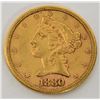 Image 1 : 1880 "S" United States Gold $5 in "Extra Fine" Condition