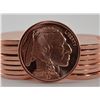 Image 1 : 12 Copper Coins with a nice Buffalo Design
