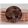 Image 2 : 12 Copper Coins with a nice Buffalo Design